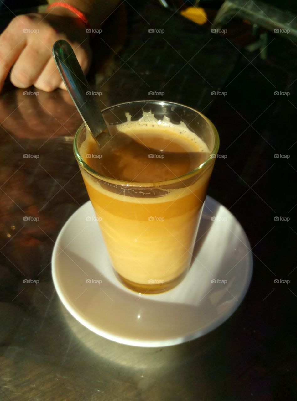 cafe cortado in spain