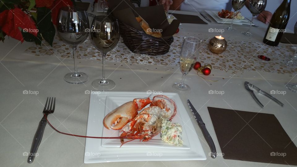 Wine, Food, Table, Knife, Restaurant