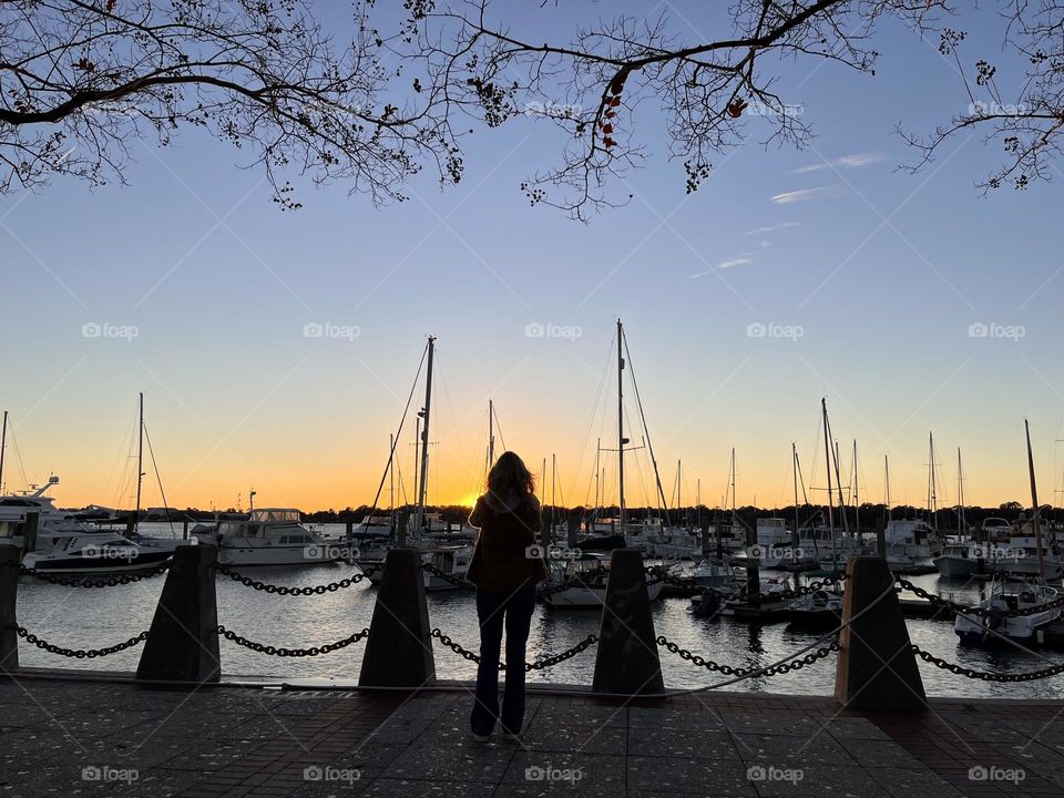 Enjoying a warm, therapeutic sunset in Beaufort, South Carolina 