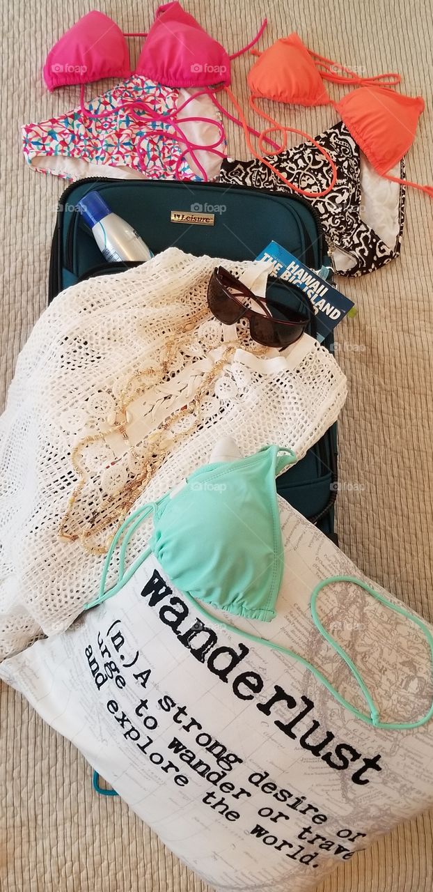 suitcase for holiday