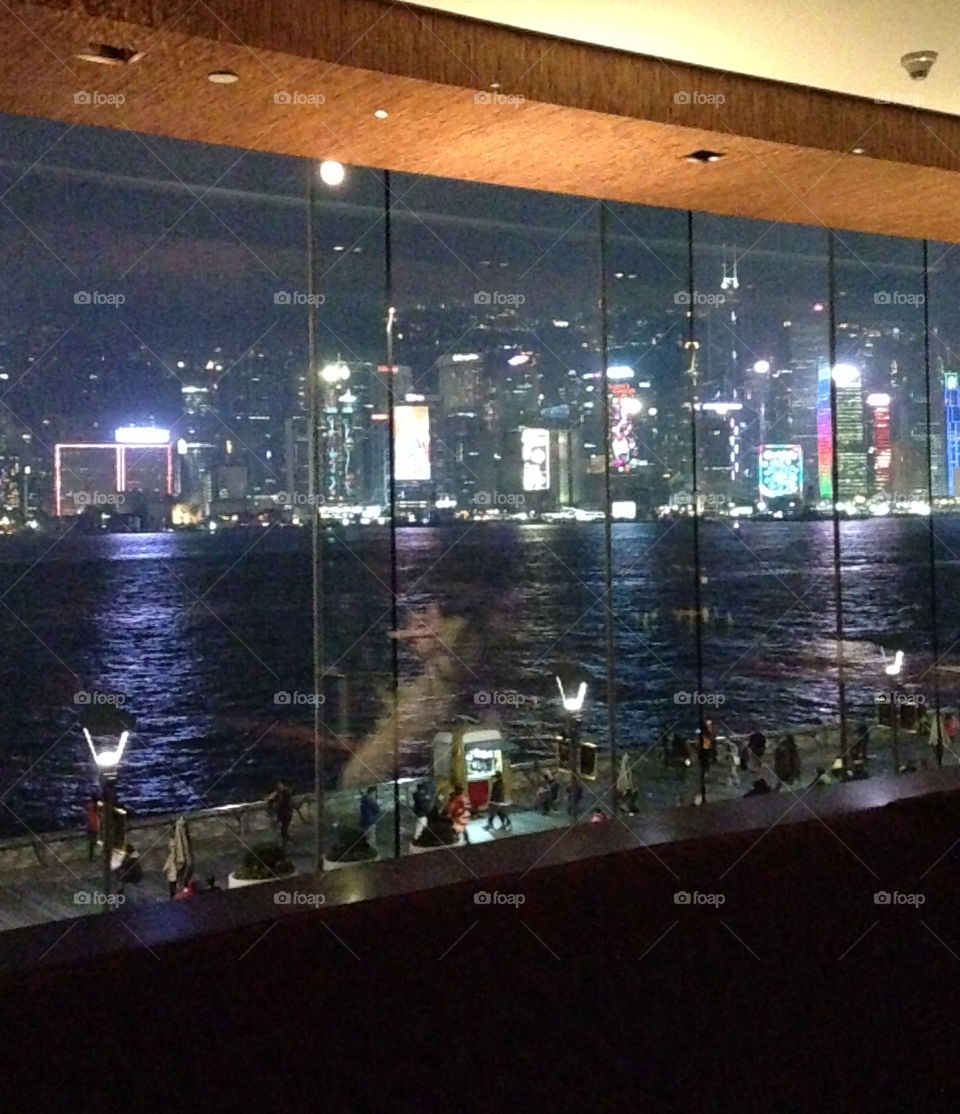 view from the hotel. Hong Kong