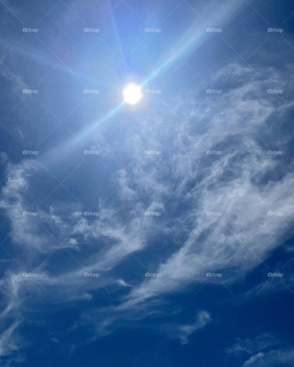 Beautiful sunny skies 