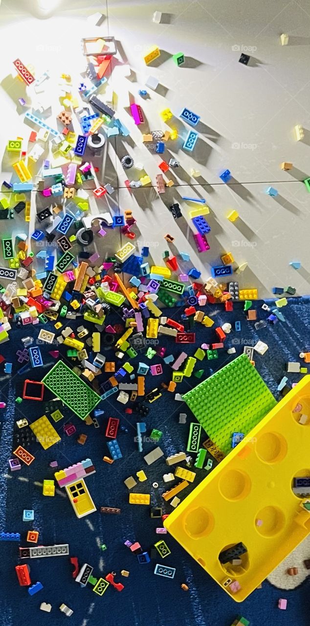 scattered Lego pieces 2