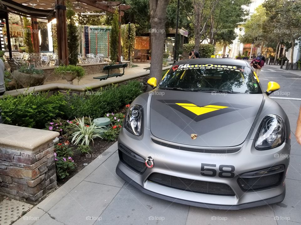 Porsche car fast