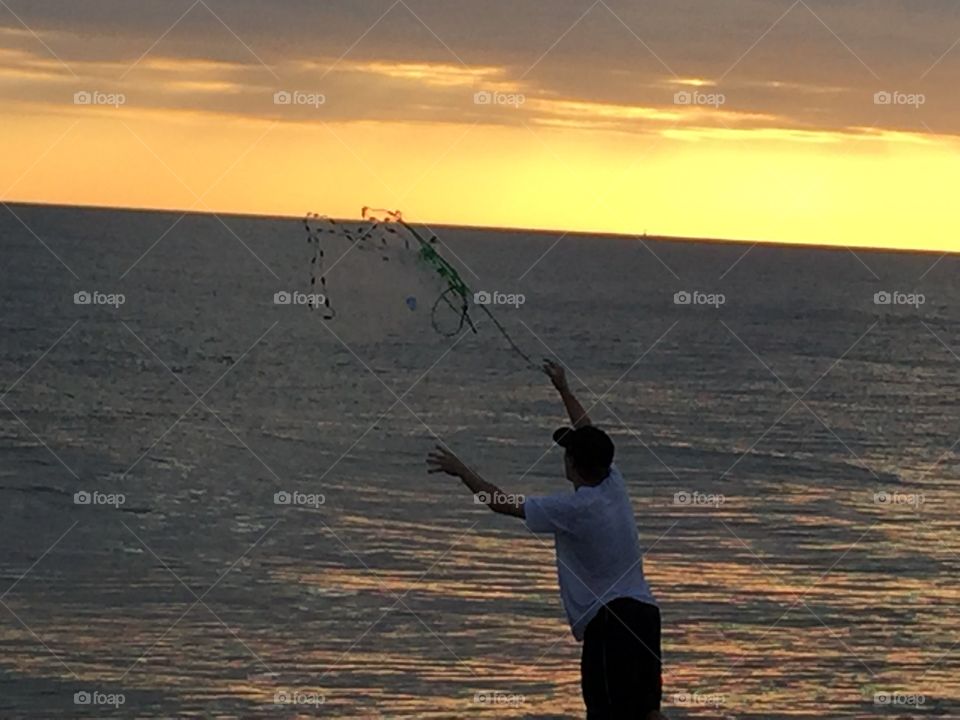 Casting a net at sunset |  Bald Head Island, NC
