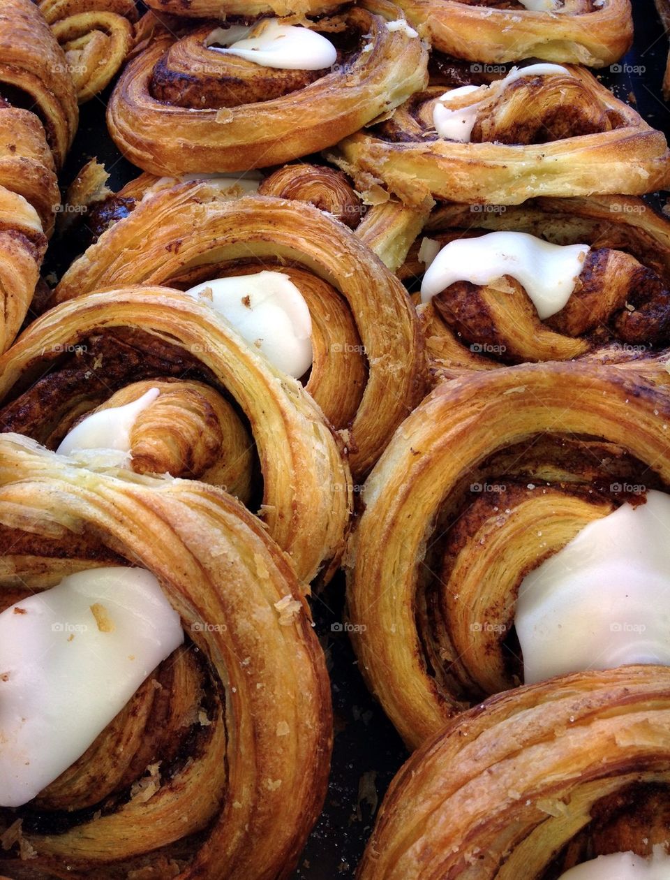 Close-up of a danish pastry