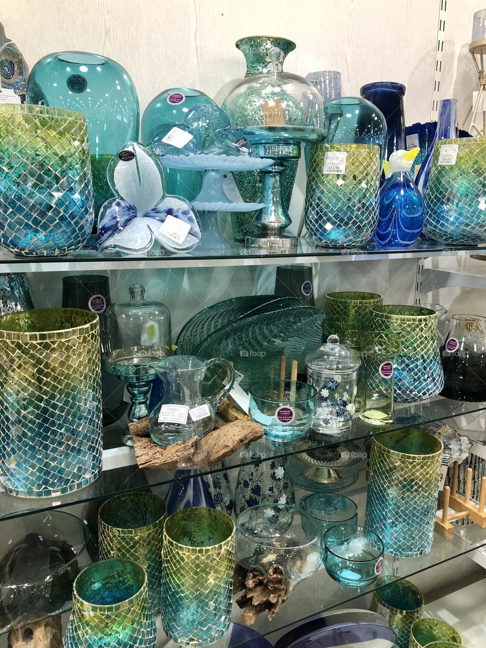 Colorful glass ornaments & collectible 