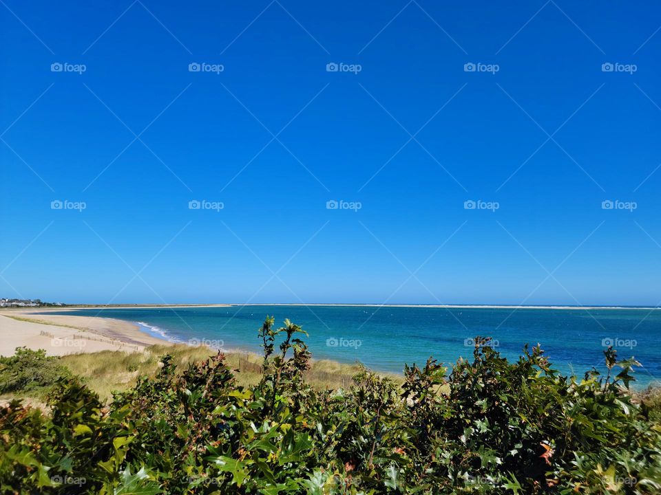 blue ocean view in capecod