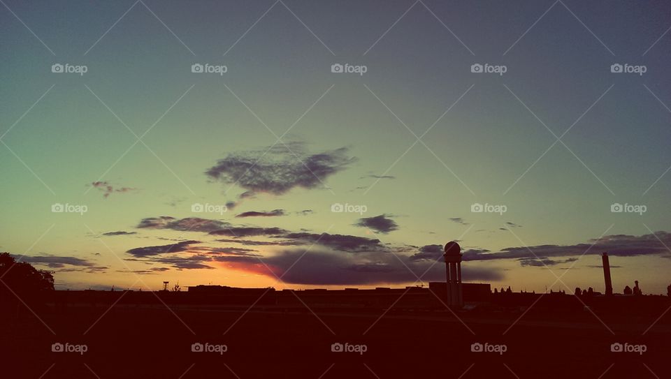 Tempelhof sunset