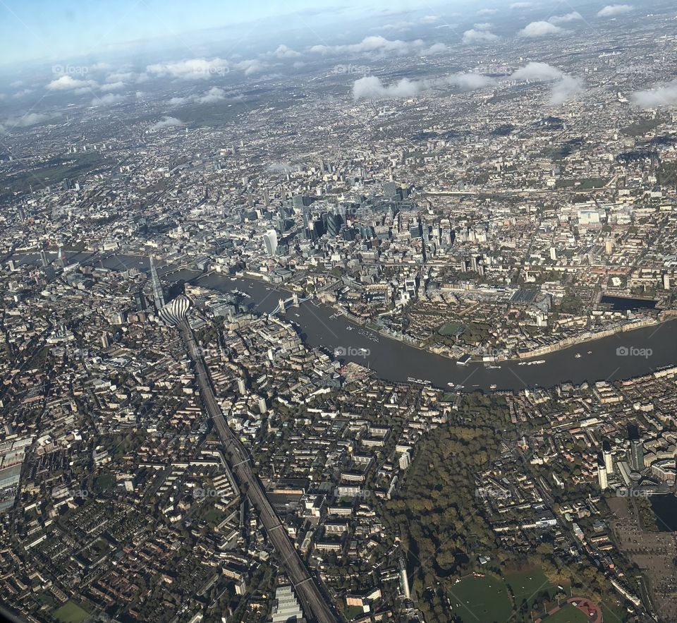 London from the air