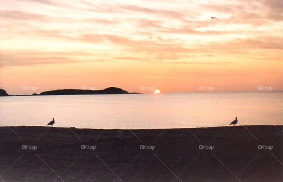 Sunrise over Sea of Cortez. Gonzaga Bay