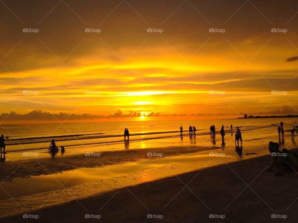 July sunset at a Fort Myers Beach