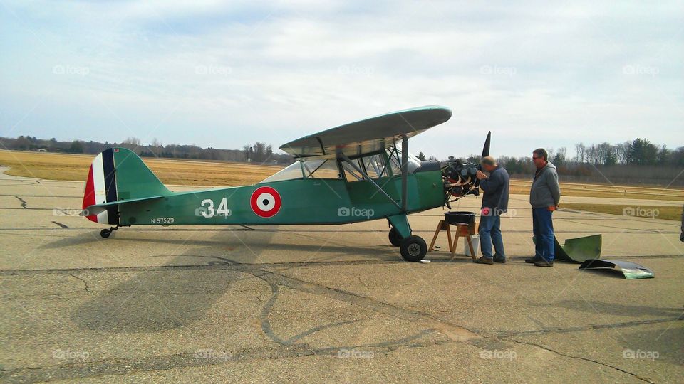 Preparing for flight