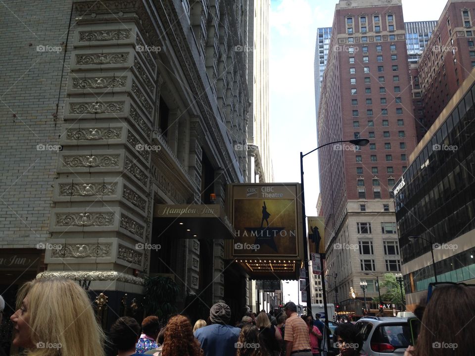 Hamilton at the CIBC theater in downtown Chicago! Wonderful show, aesthetic 