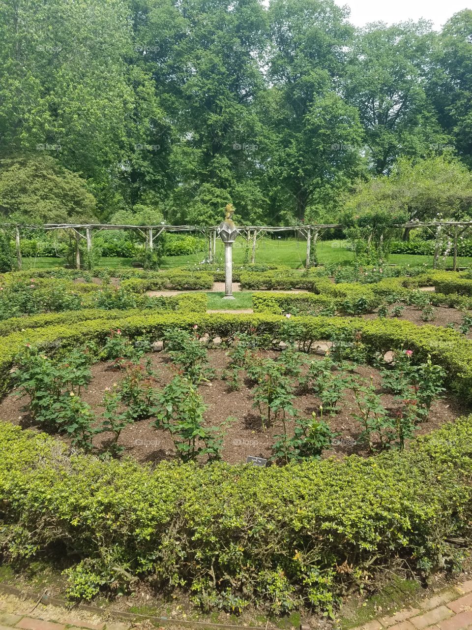 Beginning of Summer at Old Westbury Gardens on Long Island. Mix of Clouds and Sun. No Filter. Walking Path  Captured on Android Phone - Galaxy S7. May 2017.