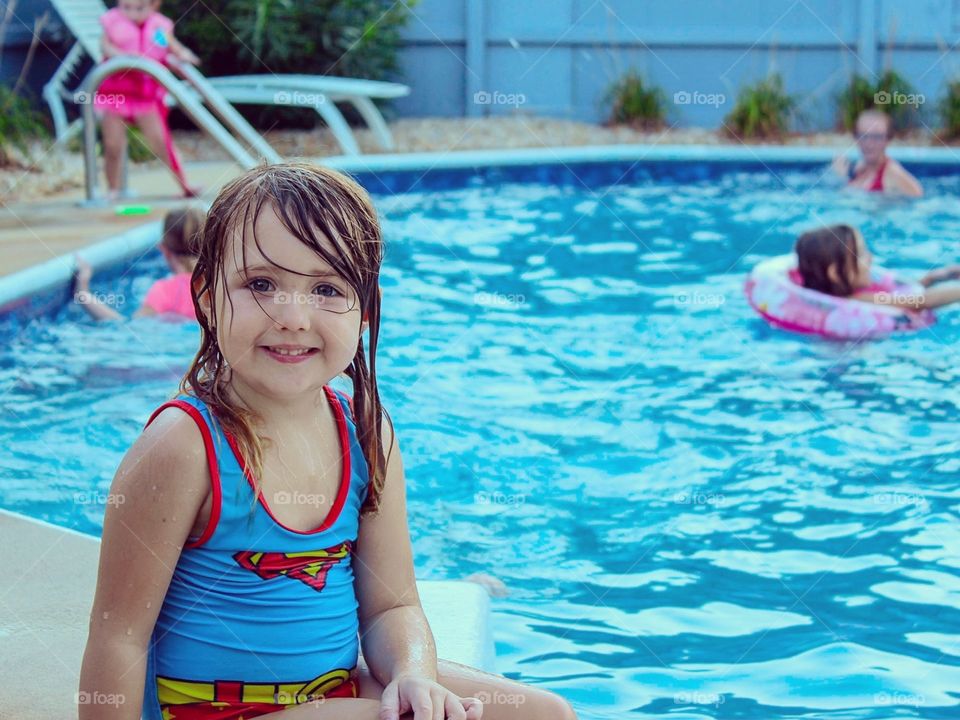 Taking a break from the water to look at the camera and send a smile