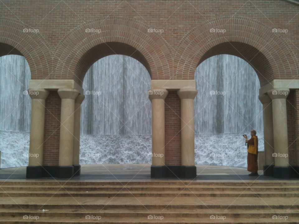 water fountain brick arch by dawax