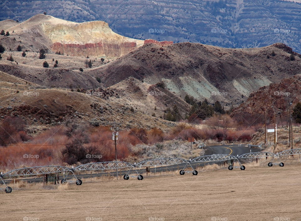 Empty road near by mountain