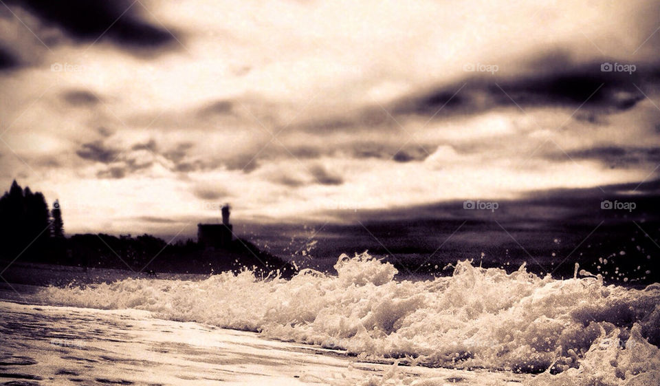 beach light white black by djdanmurphy