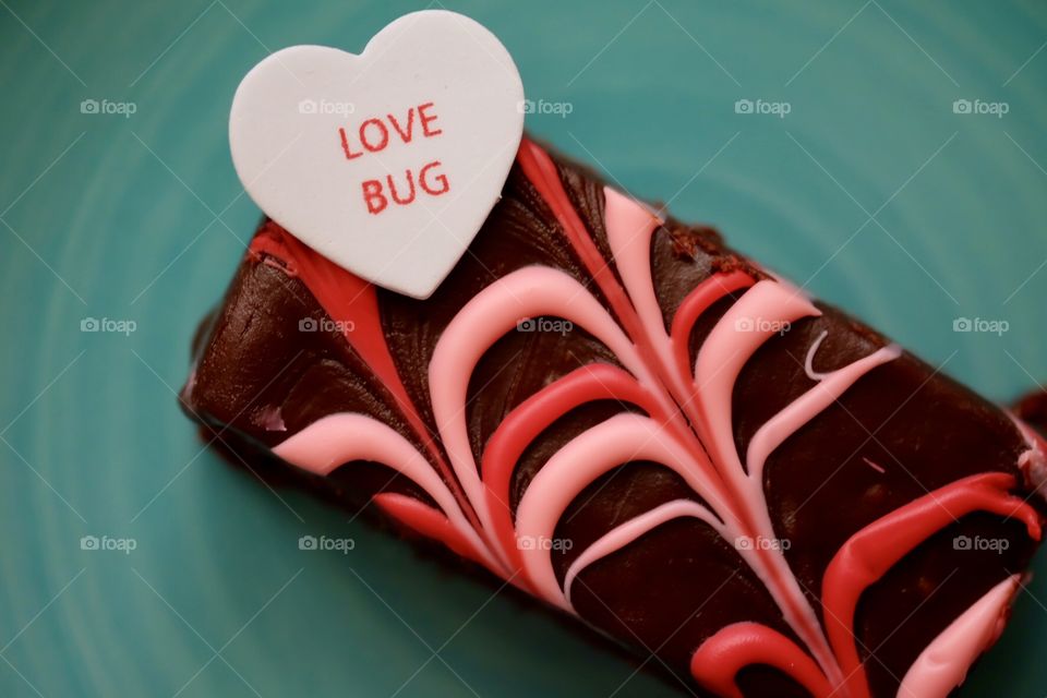 Love Bug Valentine’s Day Brownie Treat 
