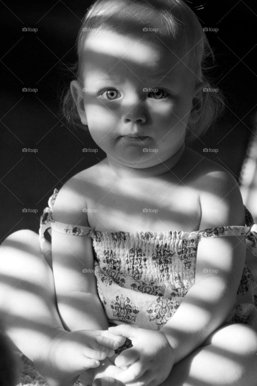 Portrait of a cute baby girl