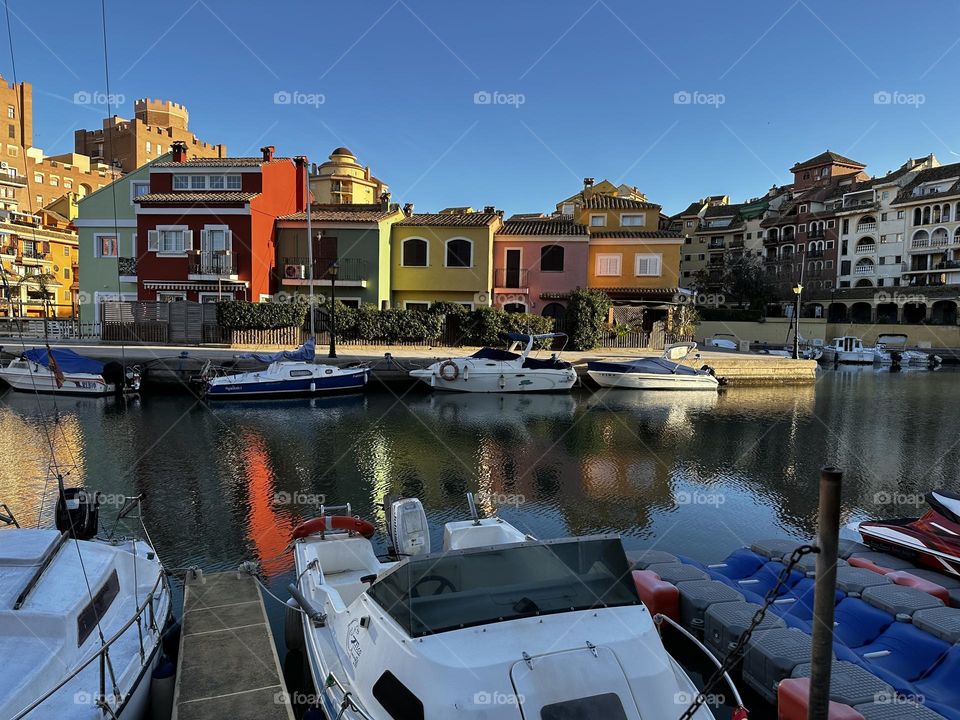 Architecture#houses#reflect#port#colors