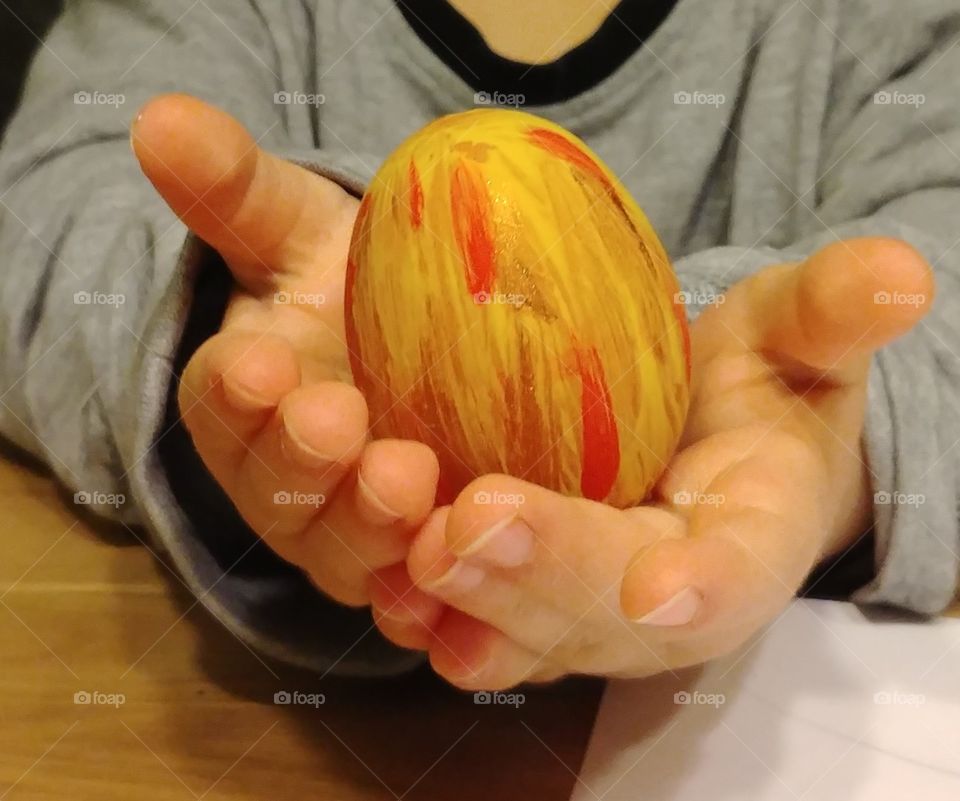 osterei easter egg handbunt colour