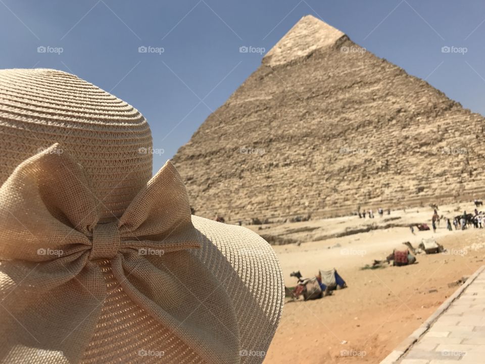 The great Pyramids of Giza. Pyramid of Khafre.