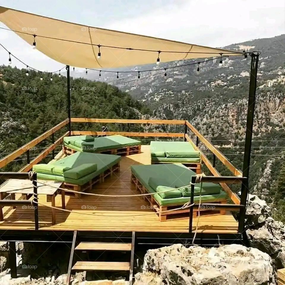 Glory be to God, the magnificent and picturesque view and the natural green trees are a view that is nothing more wonderful than it