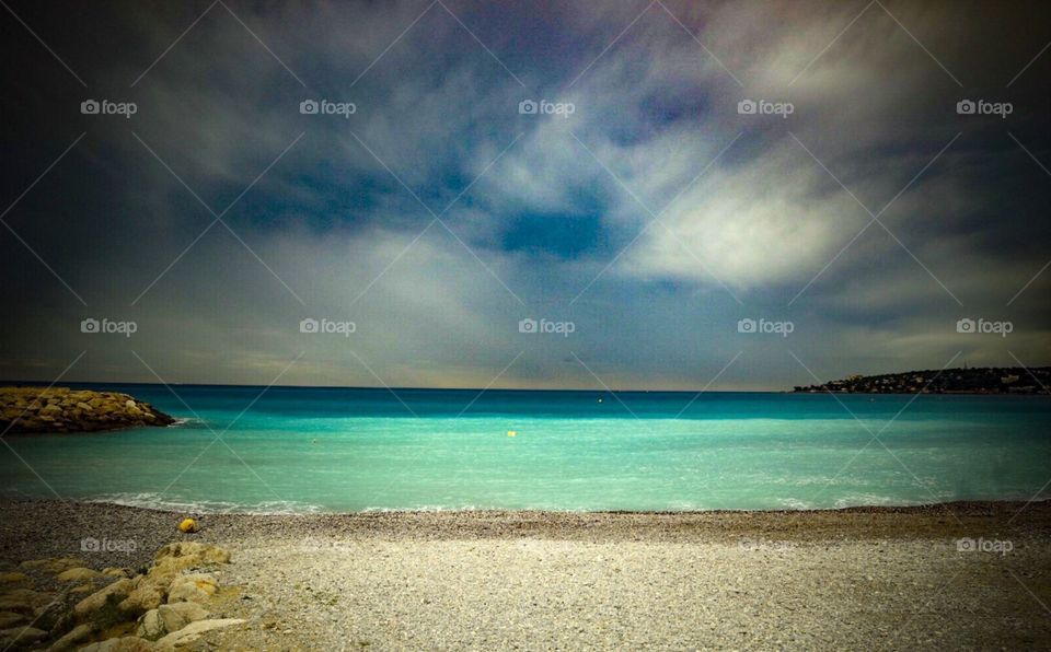 ocean, beach, clouds, wanderlust, outdoors