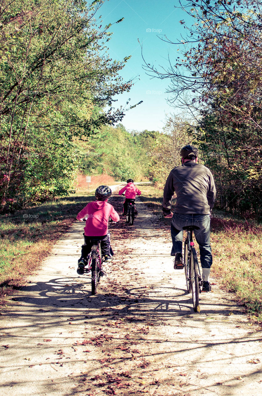 Family bike ride