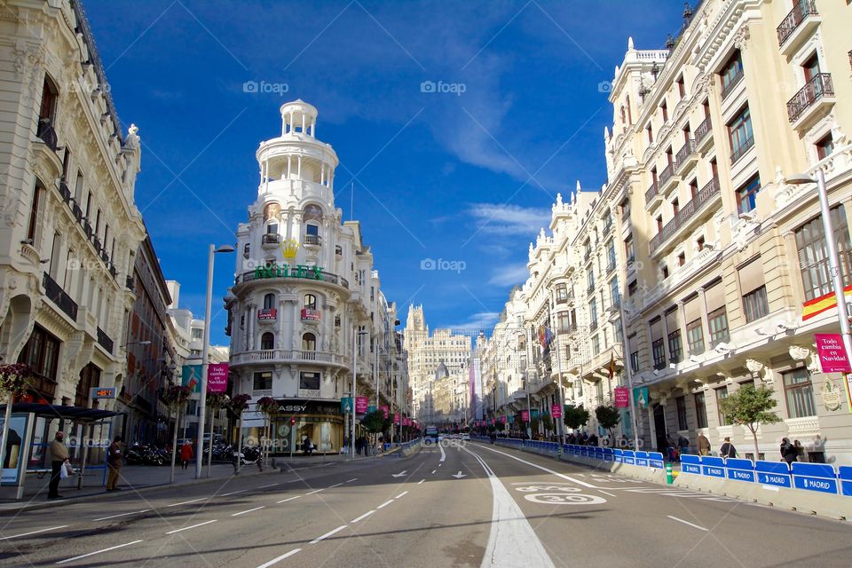 Gran Via in Madrid 