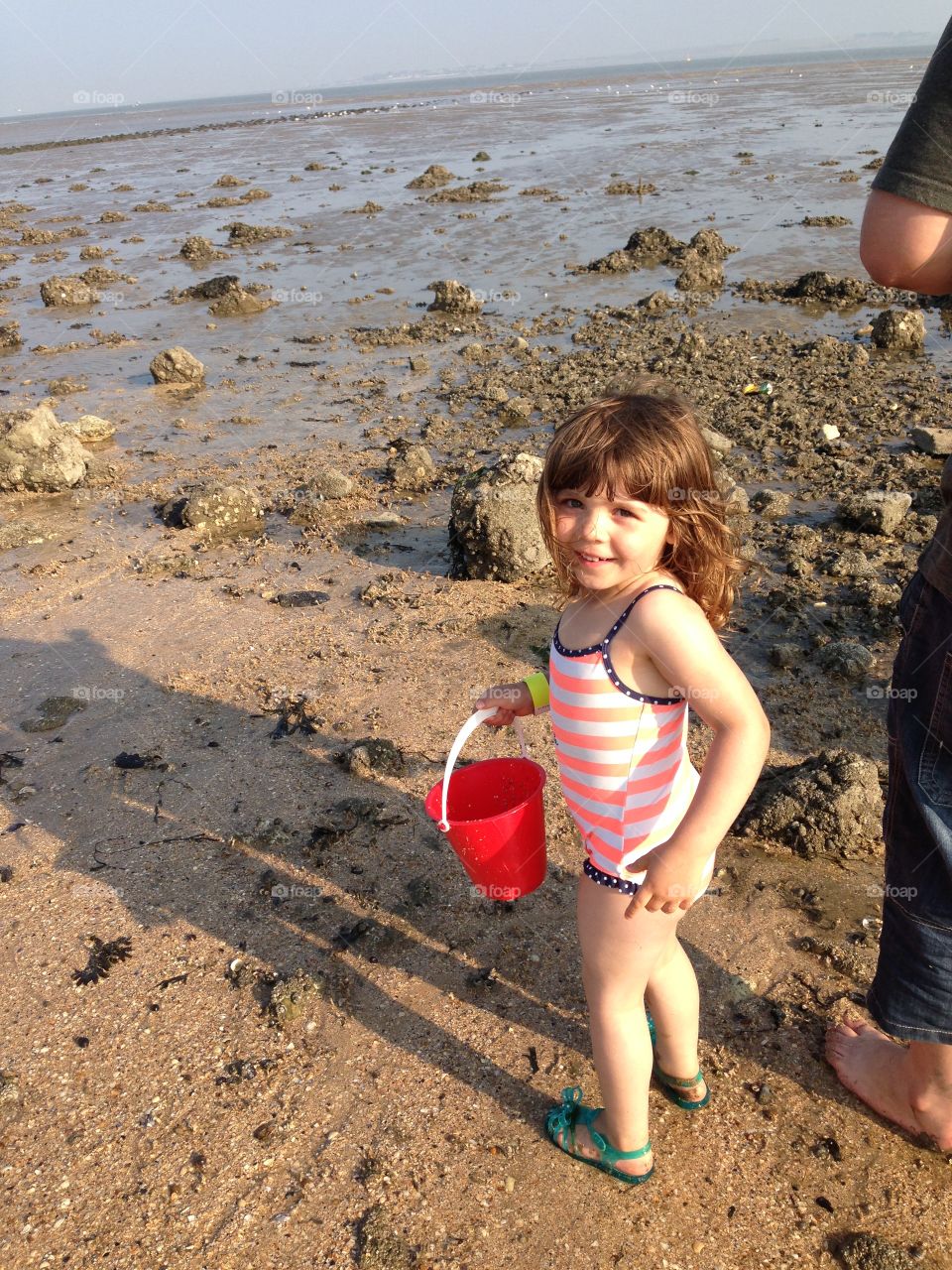 Child at seaside