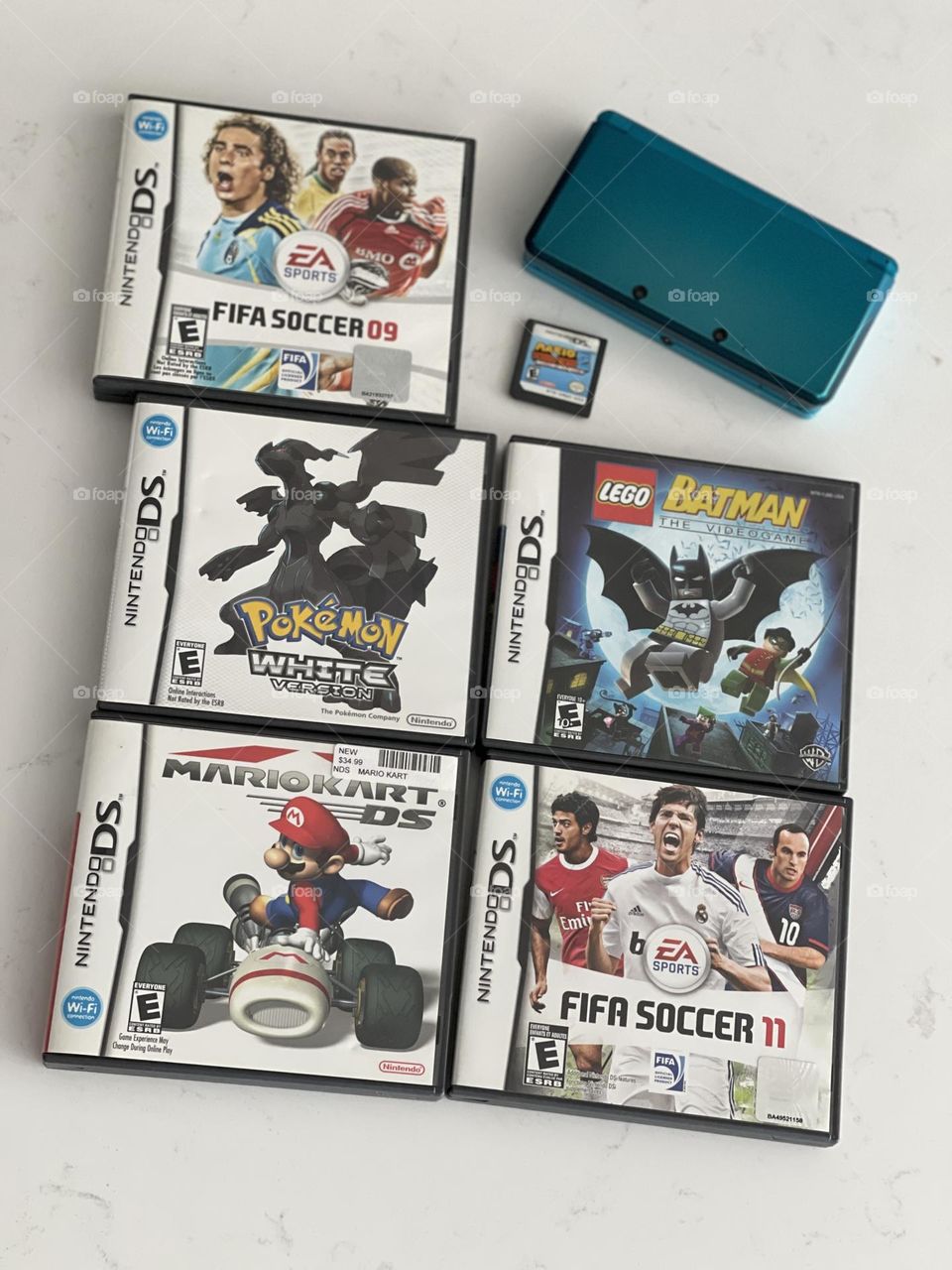 Various video games and Game boy