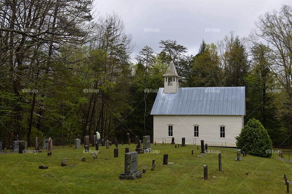 Country church and Cemetery