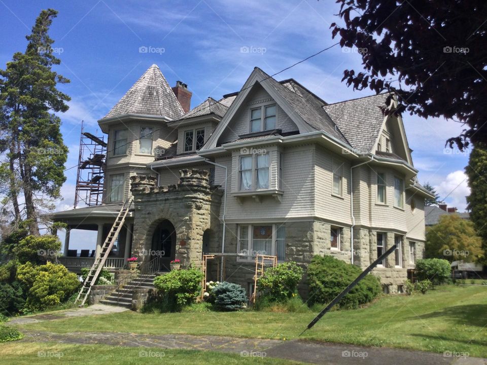 An old home being renovated 