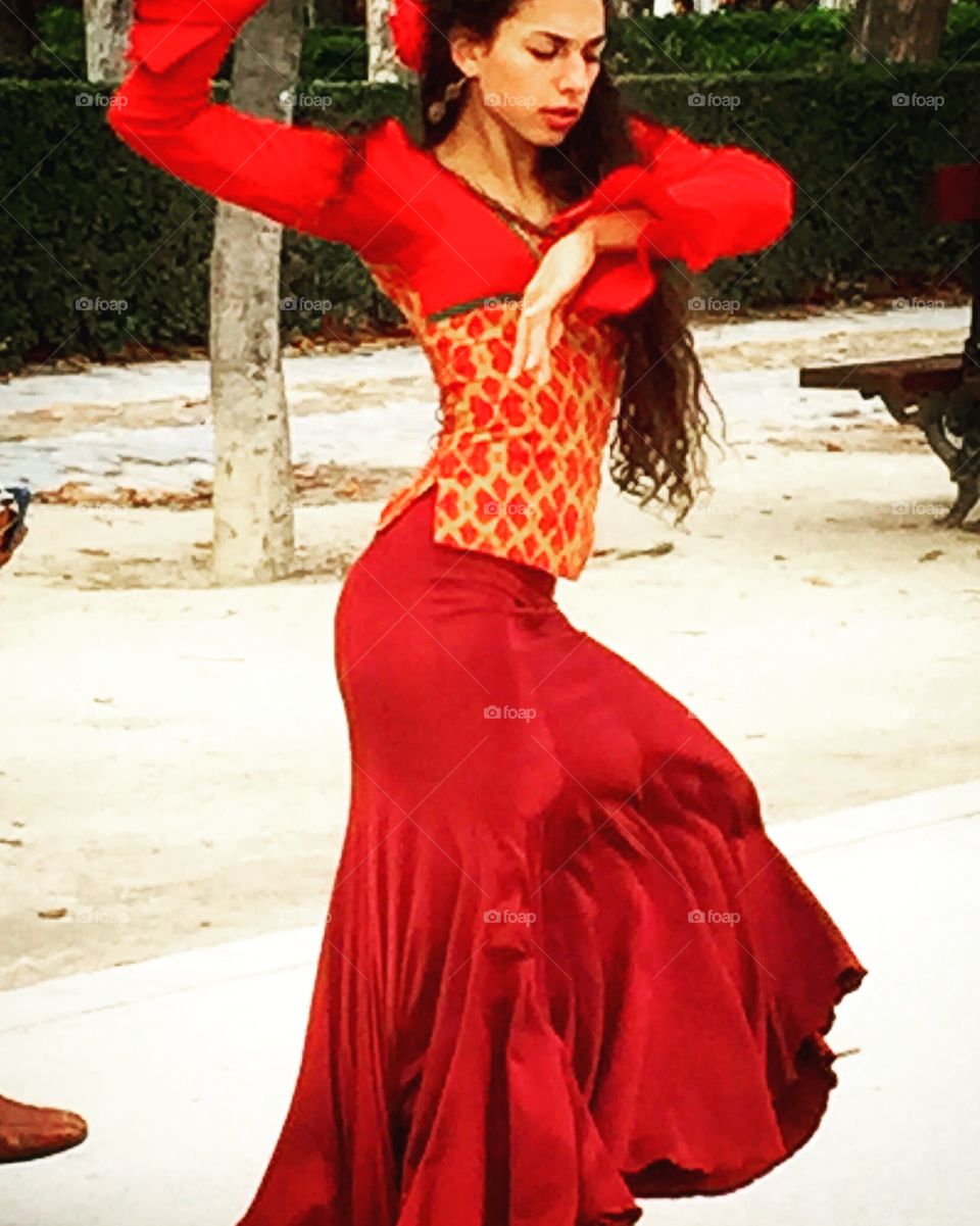 Flamenco up close in Retiro