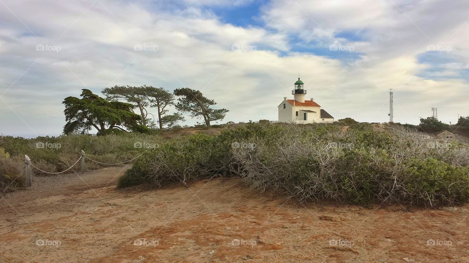 Point Loma Lighthouse, San Diego. Old Point Loma Lighthouse. 