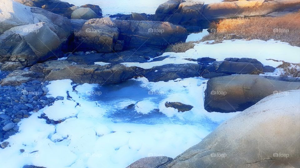 frozen  pool