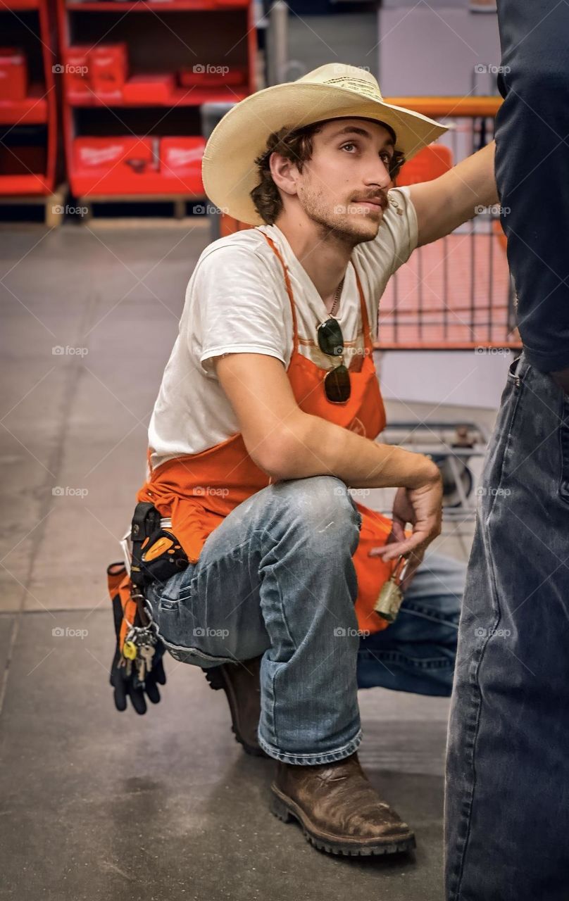 The home depot man