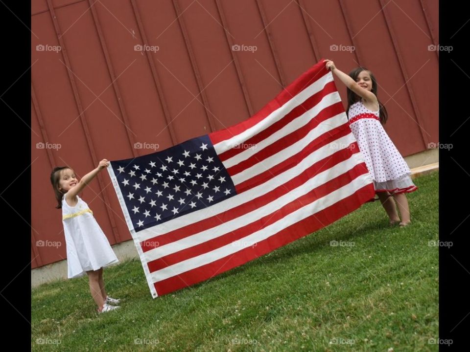 Patriotic girls