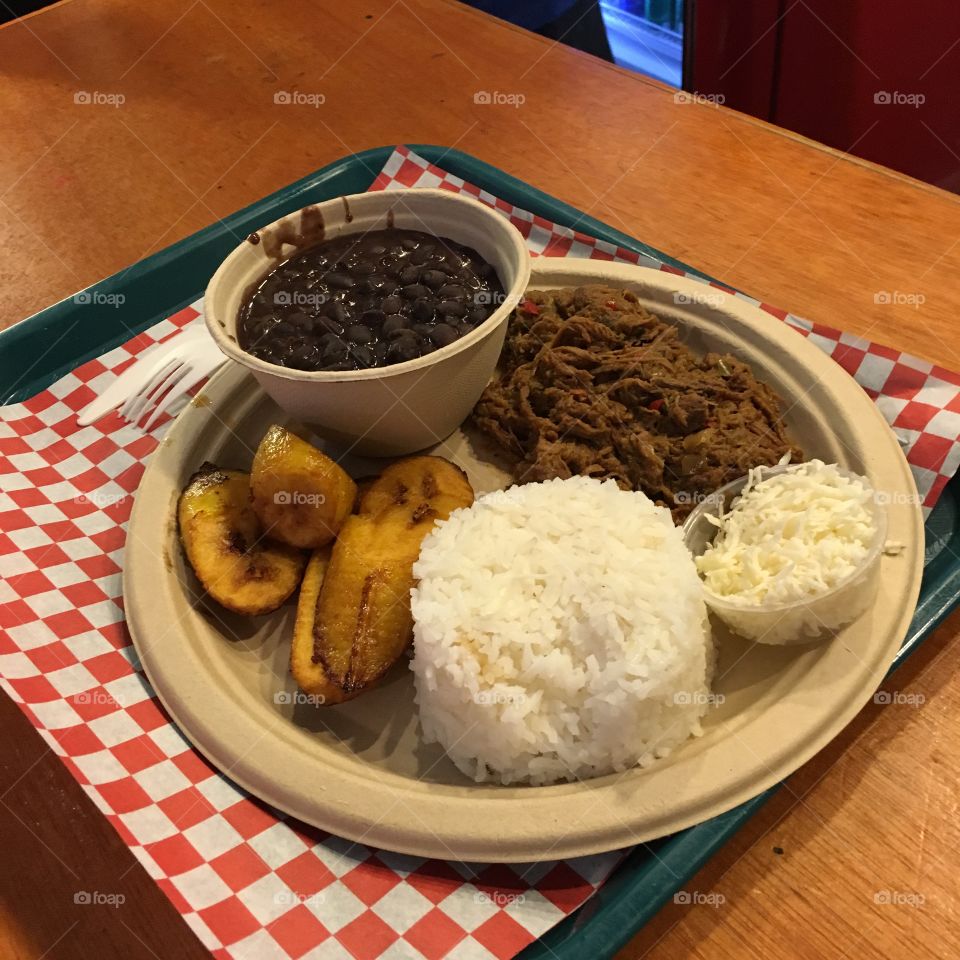 Pabellon. Venezuelan dish.
