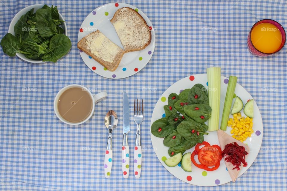 Food, Healthy, Knife, Tablecloth, Health