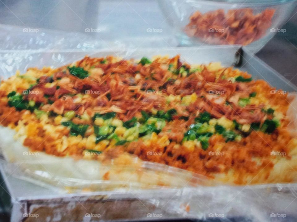 bánh gạo nhưng bắp.