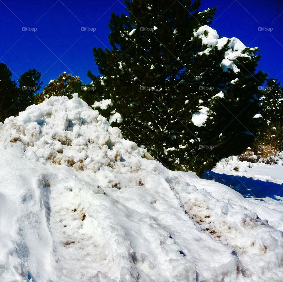 Snow pile