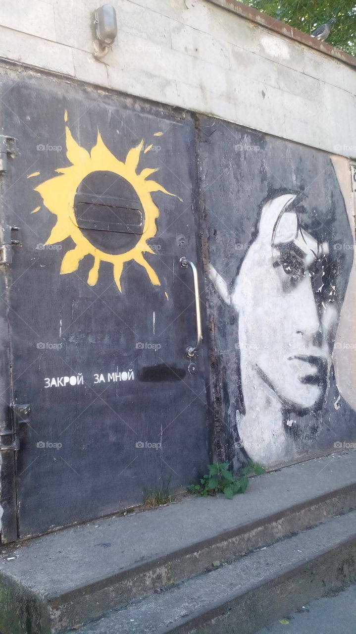 The wall to Victor Tcoy, Saint Petersburg