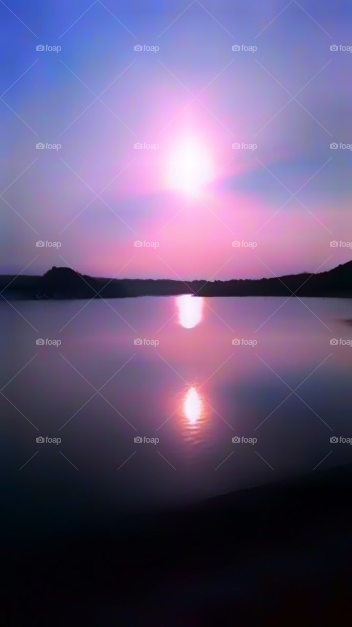 When the sun goes down by the river