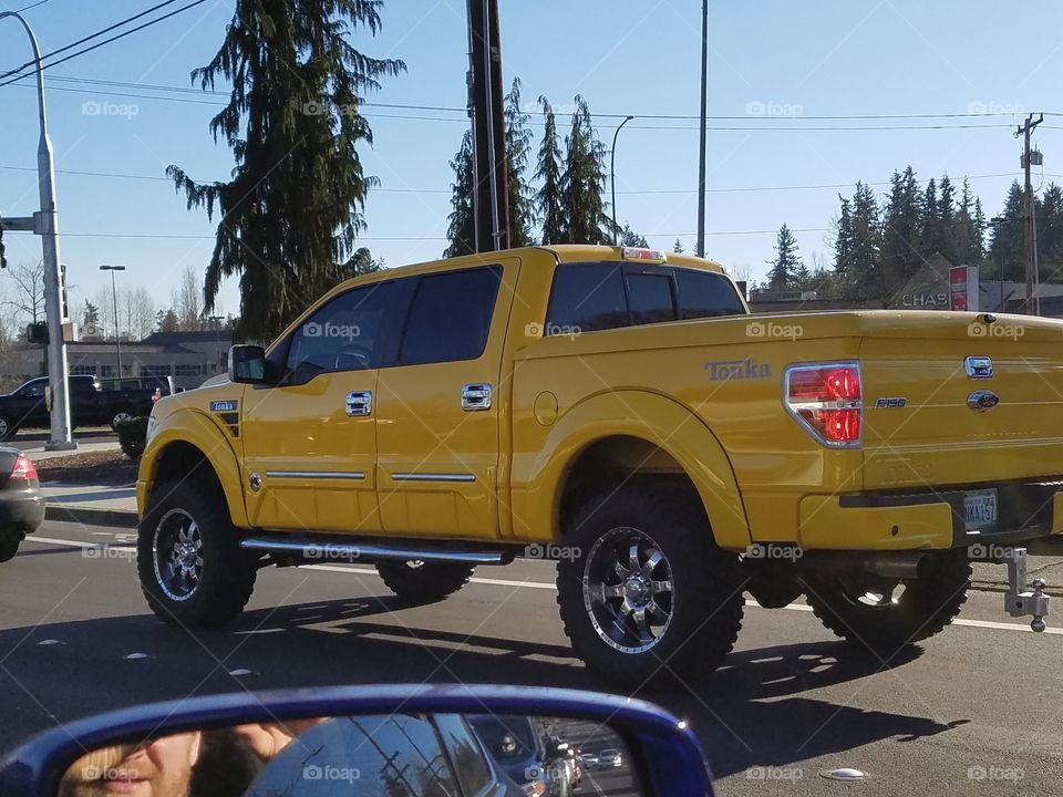 Yellow full size TONKA Truck