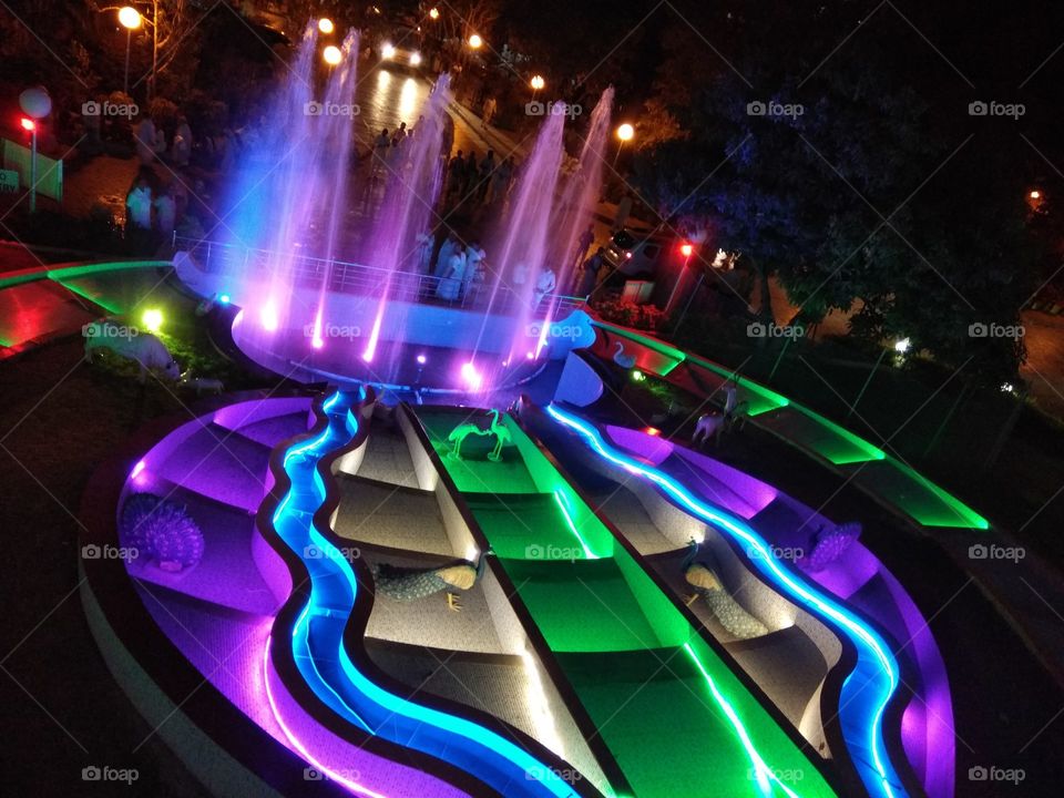 Colorfull Fountains Lights
