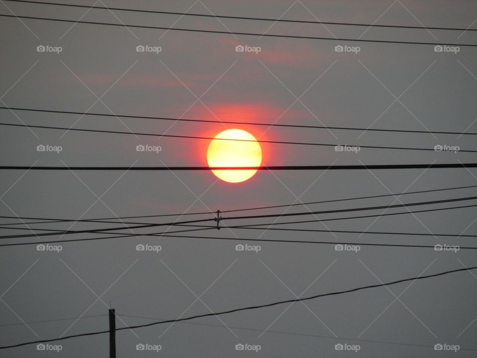 Wired Sunset! Go wireless with solar power...